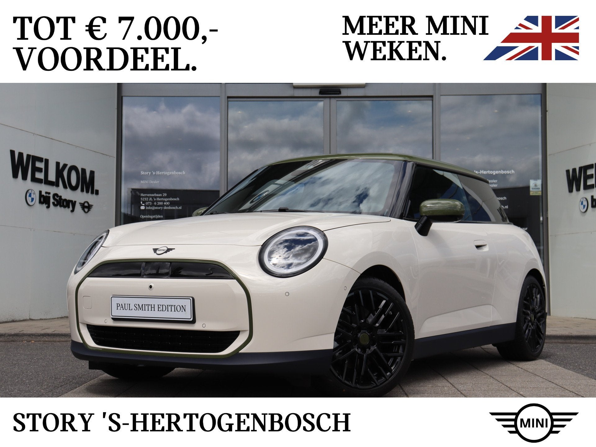 MINI Hatchback Cooper SE / Pakket XL / Pakket XL / Panoramad, Auto's, Dealer onderhouden, 4 stoelen, Leder en Stof, Head-up Display