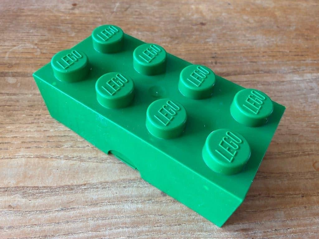 Lego broodtrommel groen, Ophalen of Verzenden, Gebruikt