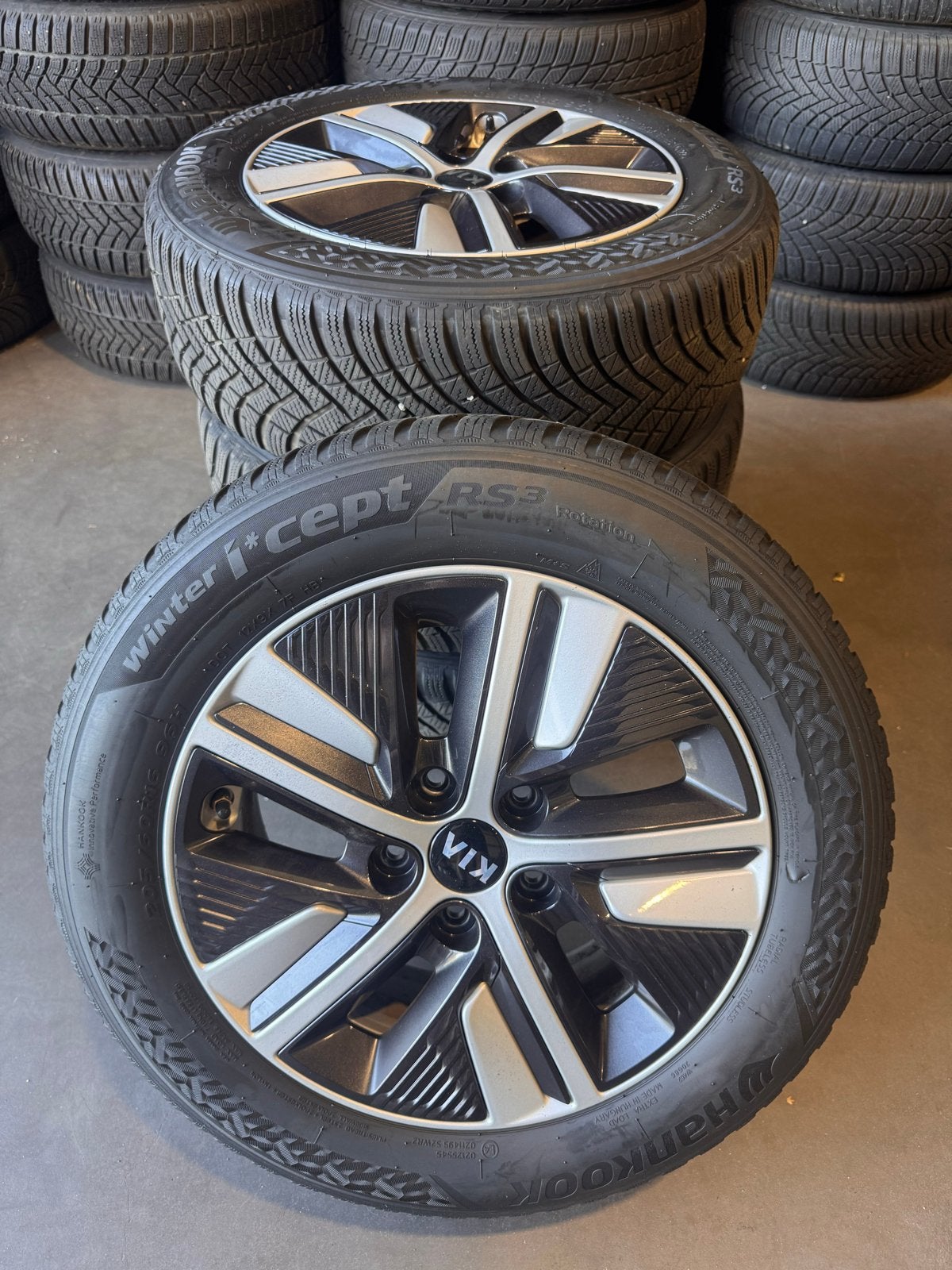 Originele Kia Niro winterwielenset Hankook 205/60/R16, Ophalen, Gebruikt, 16 inch, Banden en Velgen