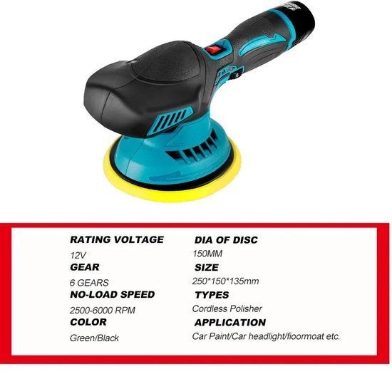 Polijstmachine Auto - Mini - Polijstmachine - Accu - Poetsma, Corvance B.V., Verzenden, Nieuw, Corvancebol@gmail.com