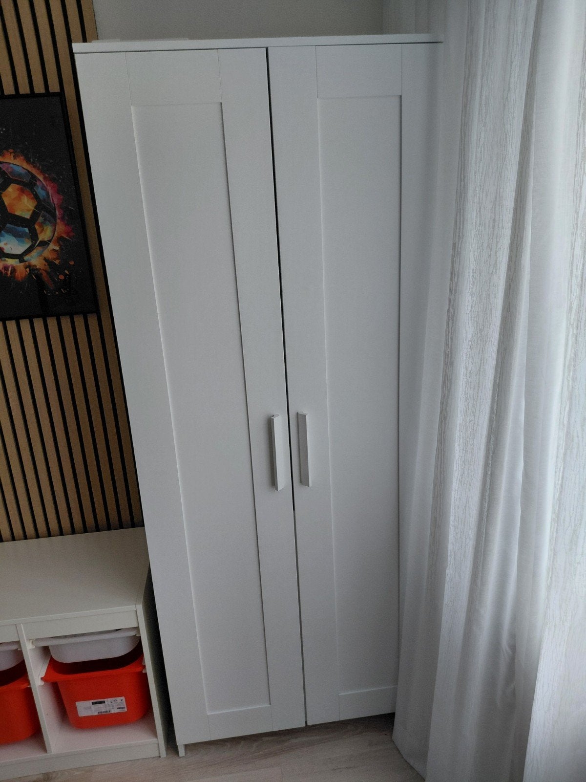 Witte IKEA Brimnes kledingkast met 2 deuren, Ophalen, Met deur(en), Gebruikt, 50 tot 100 cm