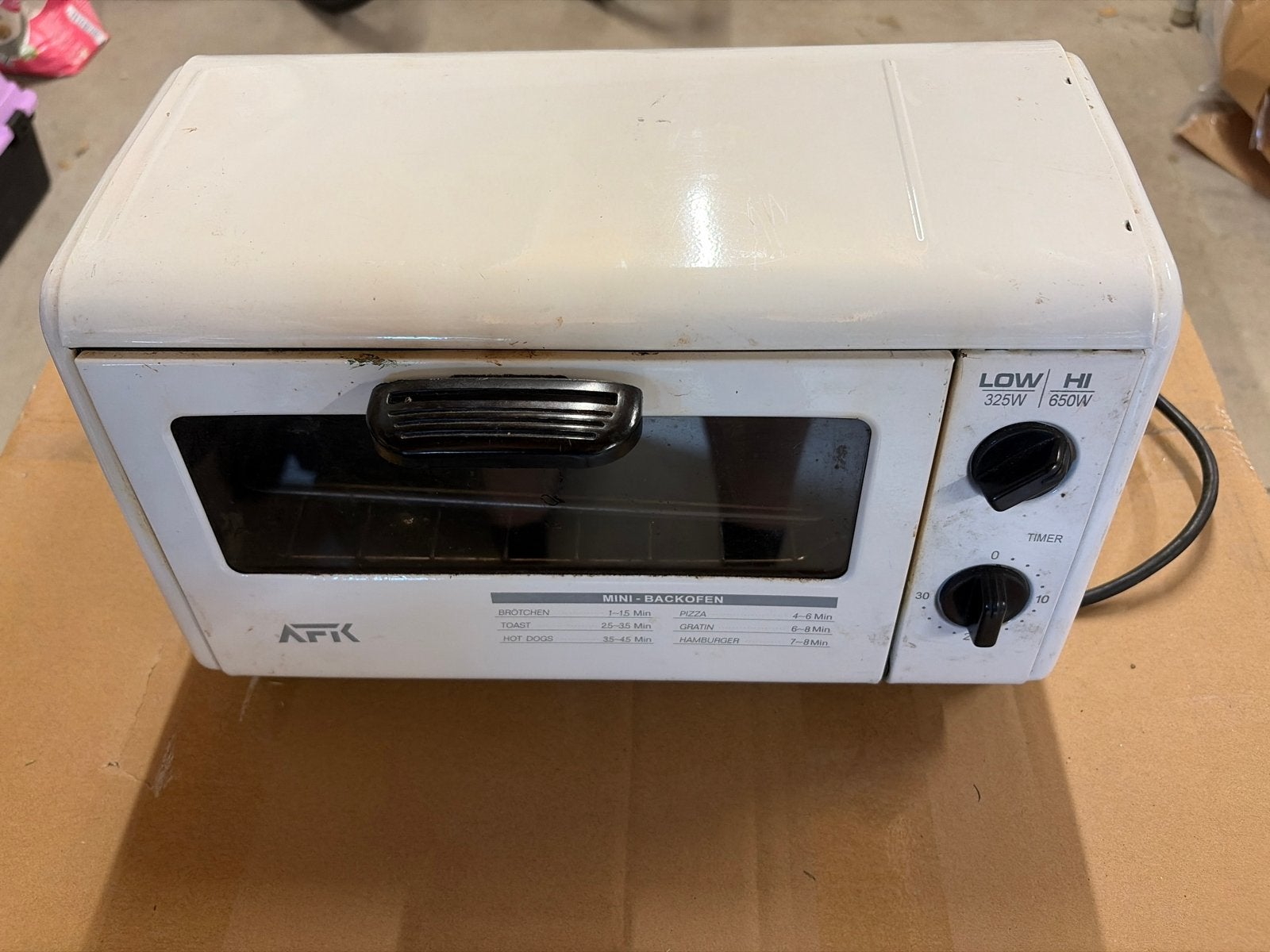 AFK Mini-oven / Oven Toaster 650W - Compact en Handig, Witgoed en Apparatuur, Ovens, Ophalen, Minder dan 45 cm, Vrijstaand, Mini-oven
