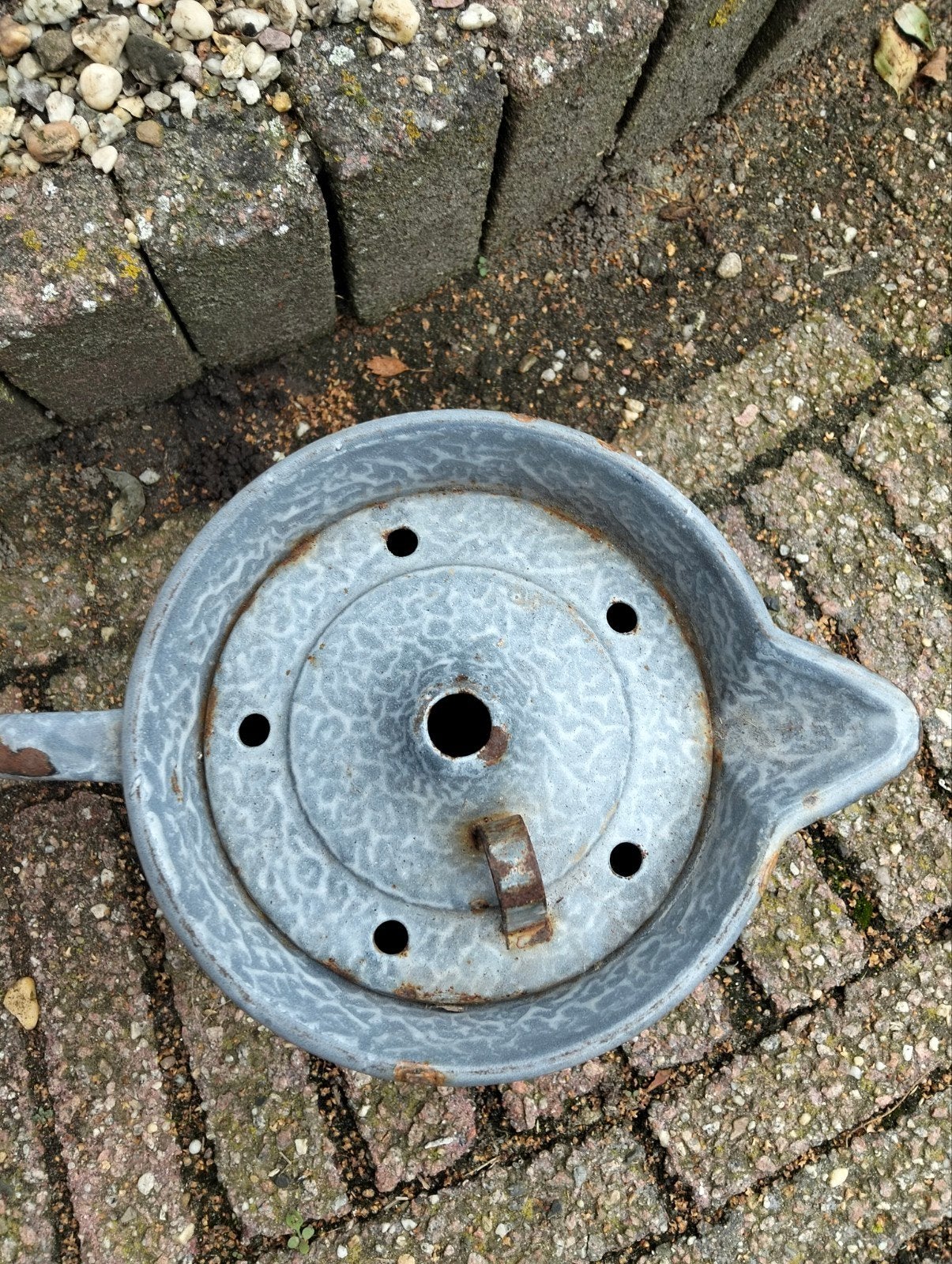 Vintage geëmailleerde melkkoker, Ophalen of Verzenden