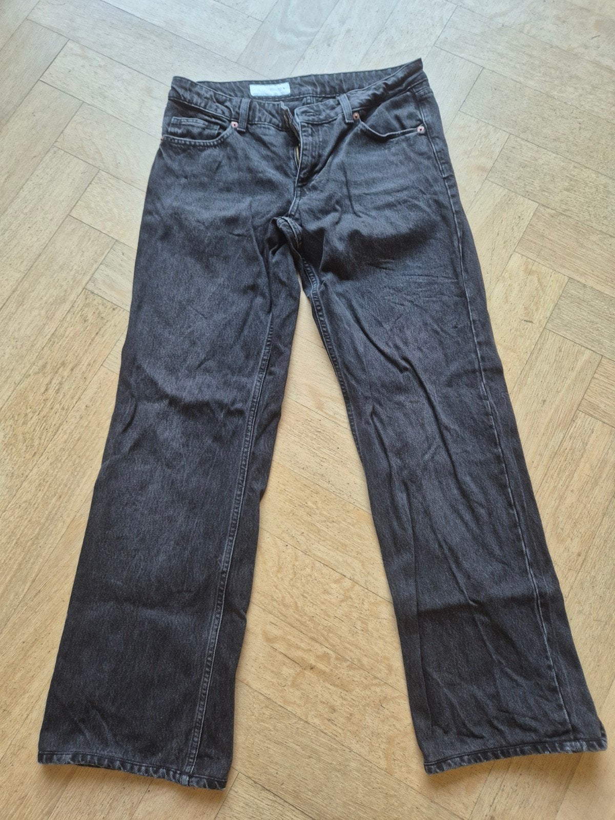 Dames jeans low rise wide leg mt 38 ZARA, Maat 38/40 (M), Ophalen of Verzenden, Zo goed als nieuw, Lang