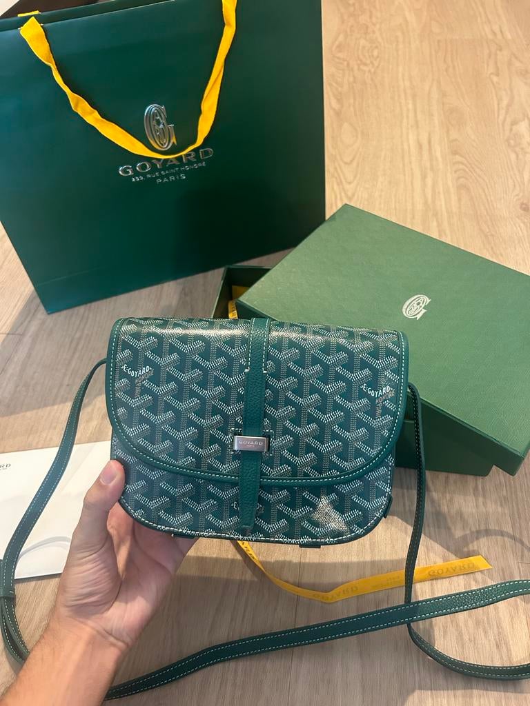 Goyard Belvedere PM Messenger Bag Groen, Sieraden, Tassen en Uiterlijk, Tassen | Schoudertassen, Overige merken, Ophalen of Verzenden
