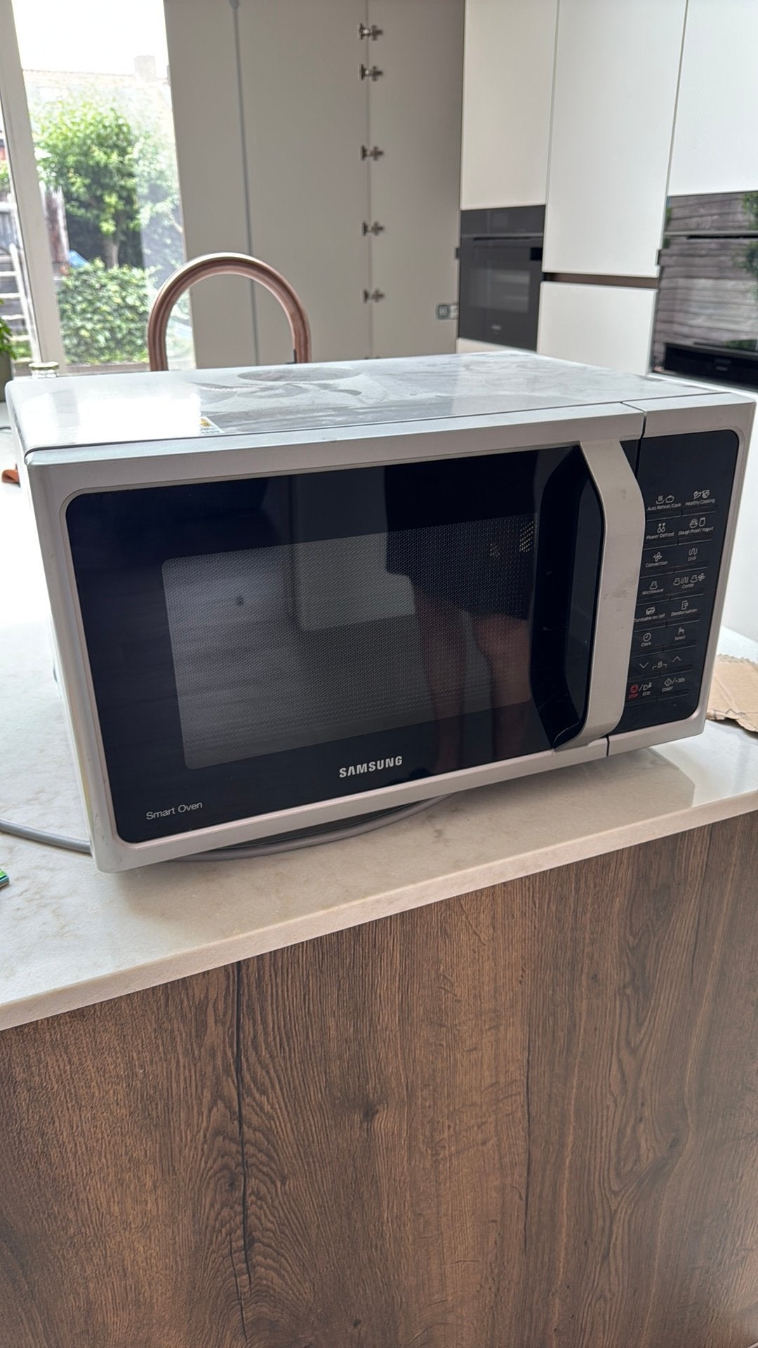 Smart oven samsung, Ophalen, Combimagnetron, Zo goed als nieuw, Draaiplateau