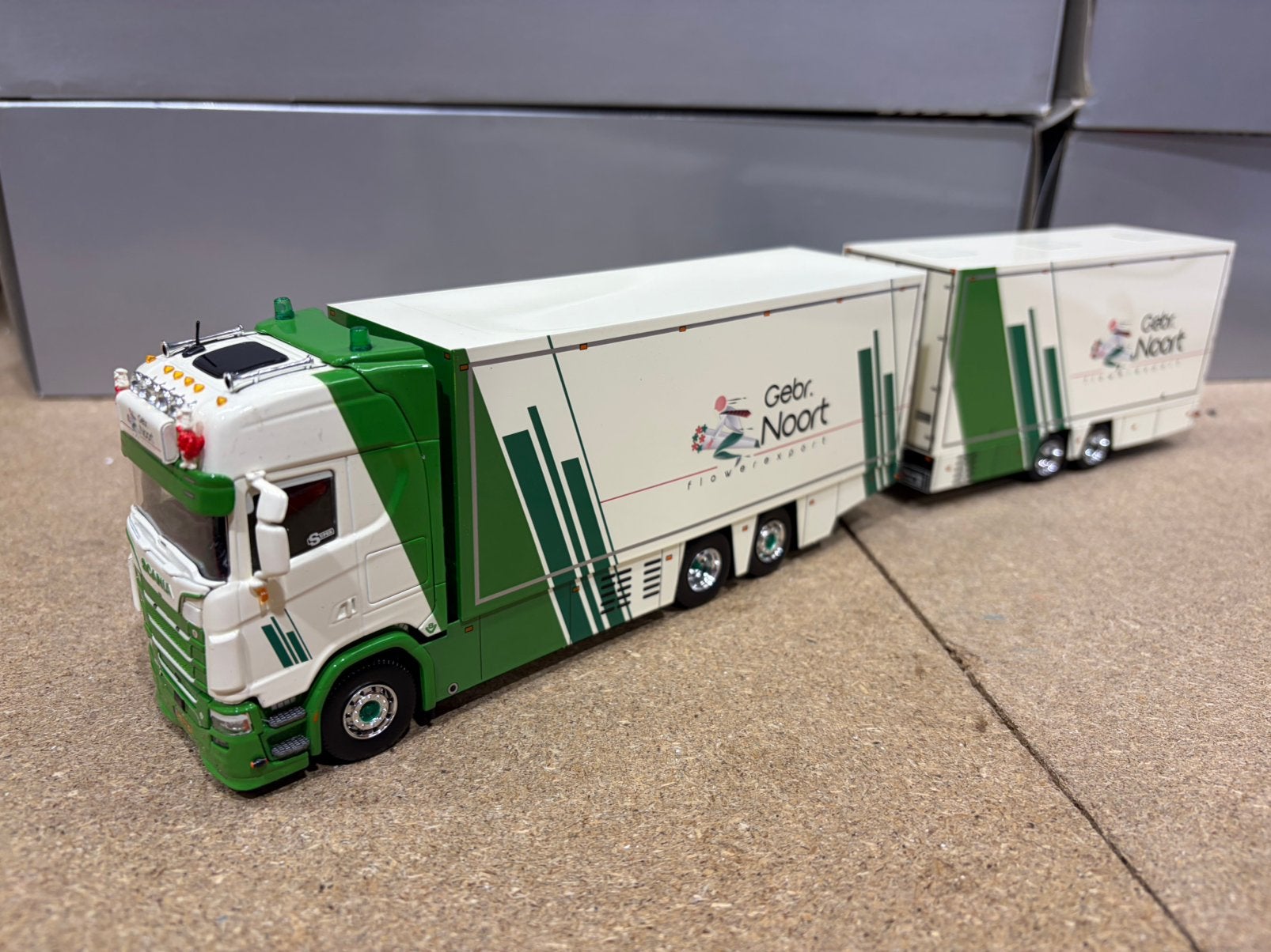 TEKNO SCANIA S HIGHLINE GEBR NOORT WIPCAR, Ophalen of Verzenden, Zo goed als nieuw, Bus of Vrachtwagen, Tekno