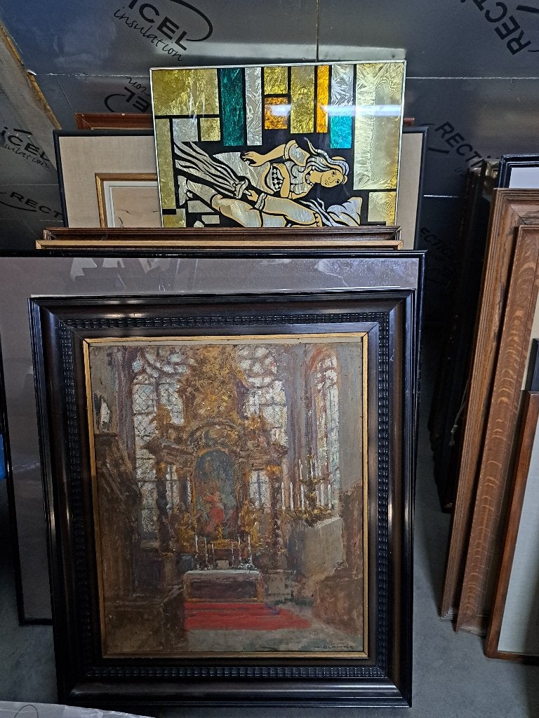Olie verf Schilderijen- Etsen- Prenten-Tekeningen- Foto's, Antiek en Kunst, Ophalen of Verzenden