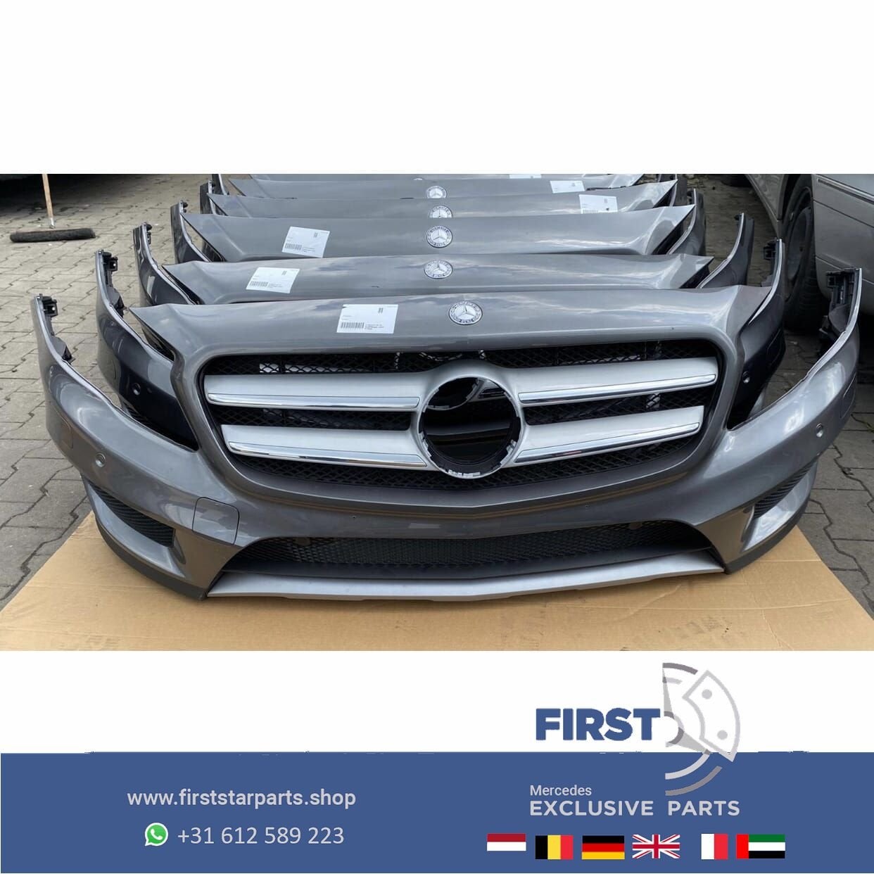 W156 GLA AMG VOORBUMPER COMPLEET 787 GRIJS ORIGINEEL Mercede