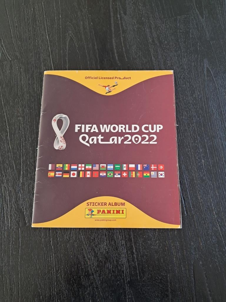 Panini FIFA World Cup Qatar 2022 Stickerboek + 60 stickers, Ophalen of Verzenden, Gebruikt, Sport