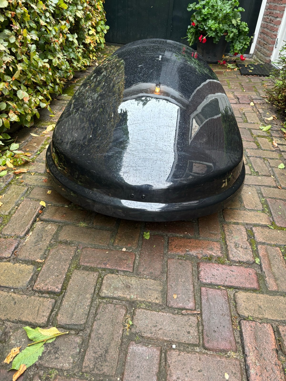 Dakkoffer / skikoffer Renault met dakdragers 215x90x40, Auto diversen, Dakkoffers, Ophalen, Gebruikt