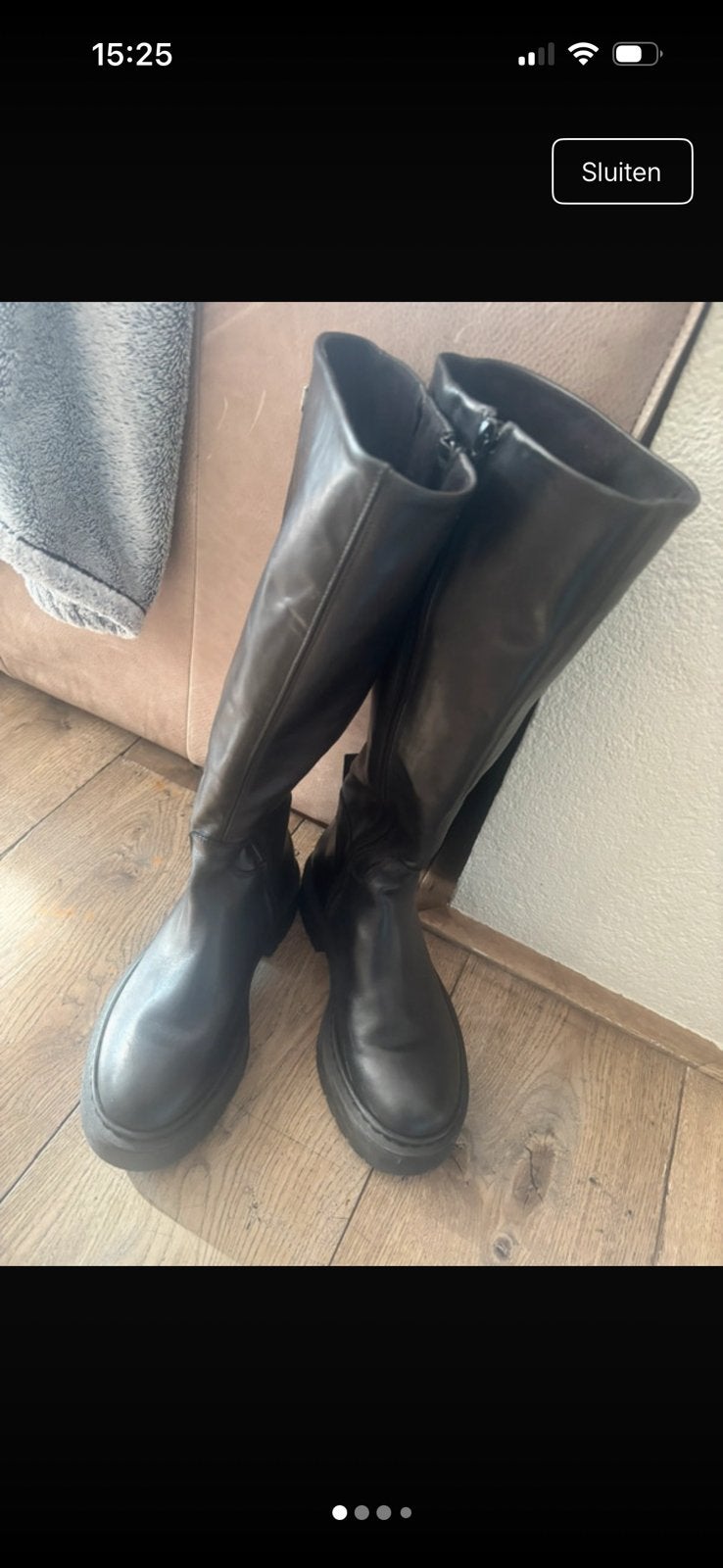 Steve Madden laarzen, Ophalen of Verzenden, Zo goed als nieuw, Zwart, Hoge laarzen