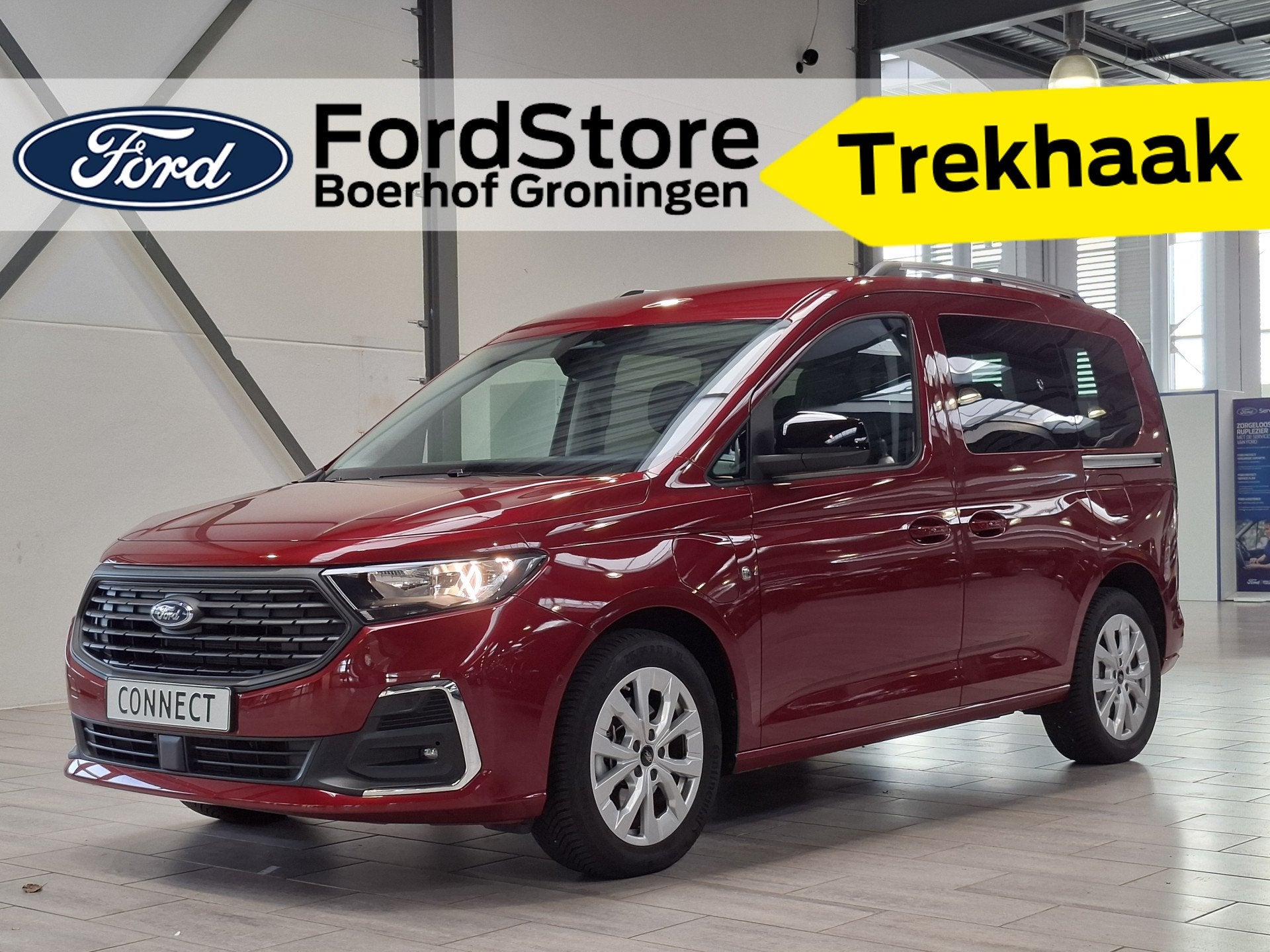 Ford Tourneo Connect 1.5 PHEV 150pk Titanium | Trekhaak | Wi, Stof, Plug-in hybride, Hybride Elektrisch/Benzine, Geïmporteerd