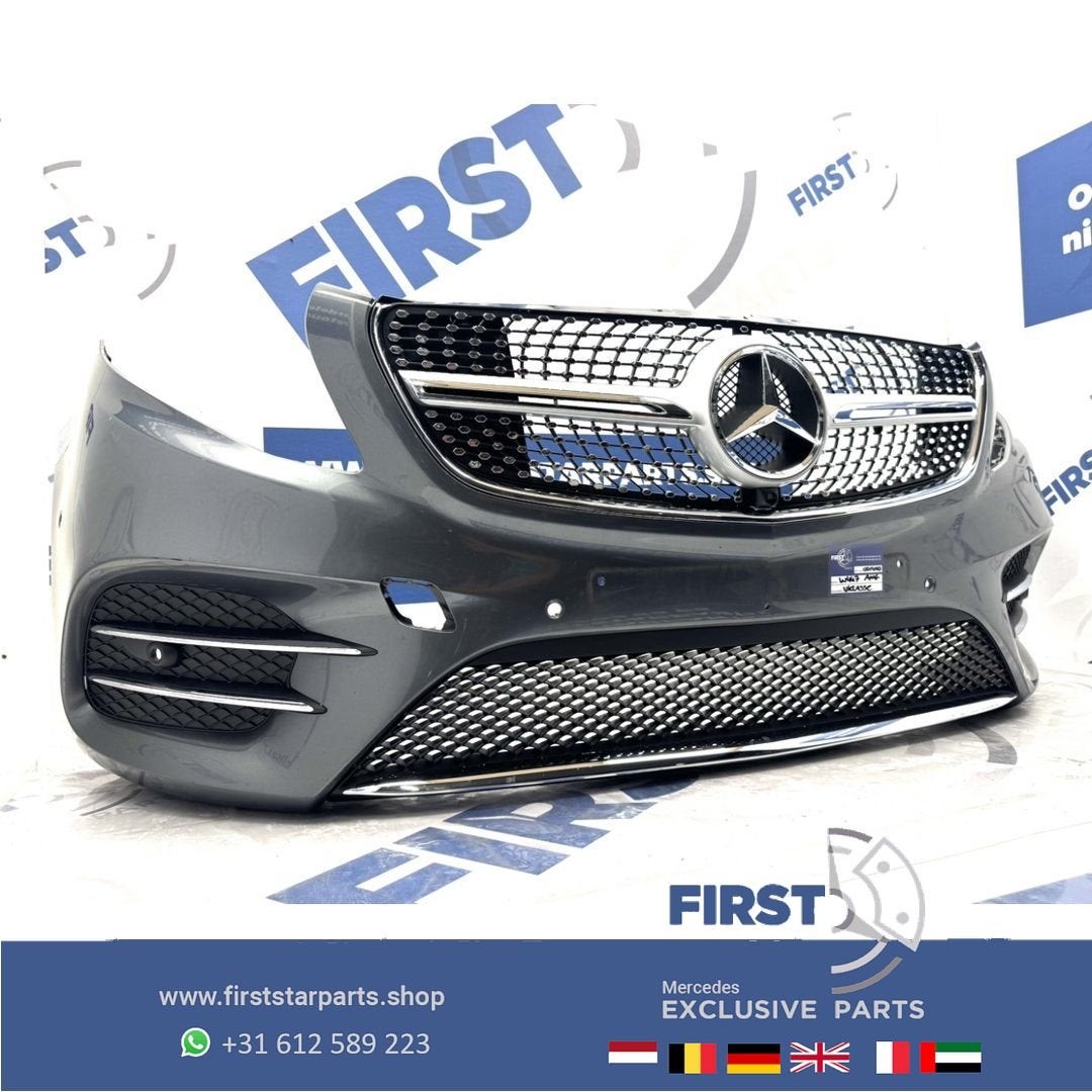 W447 BUMPER V KLASSE AMG A4478851000 VOORBUMPER COMPLEET ZWA, Auto-onderdelen, Carrosserie en Plaatwerk, Gebruikt, -, Voor, Ophalen of Verzenden