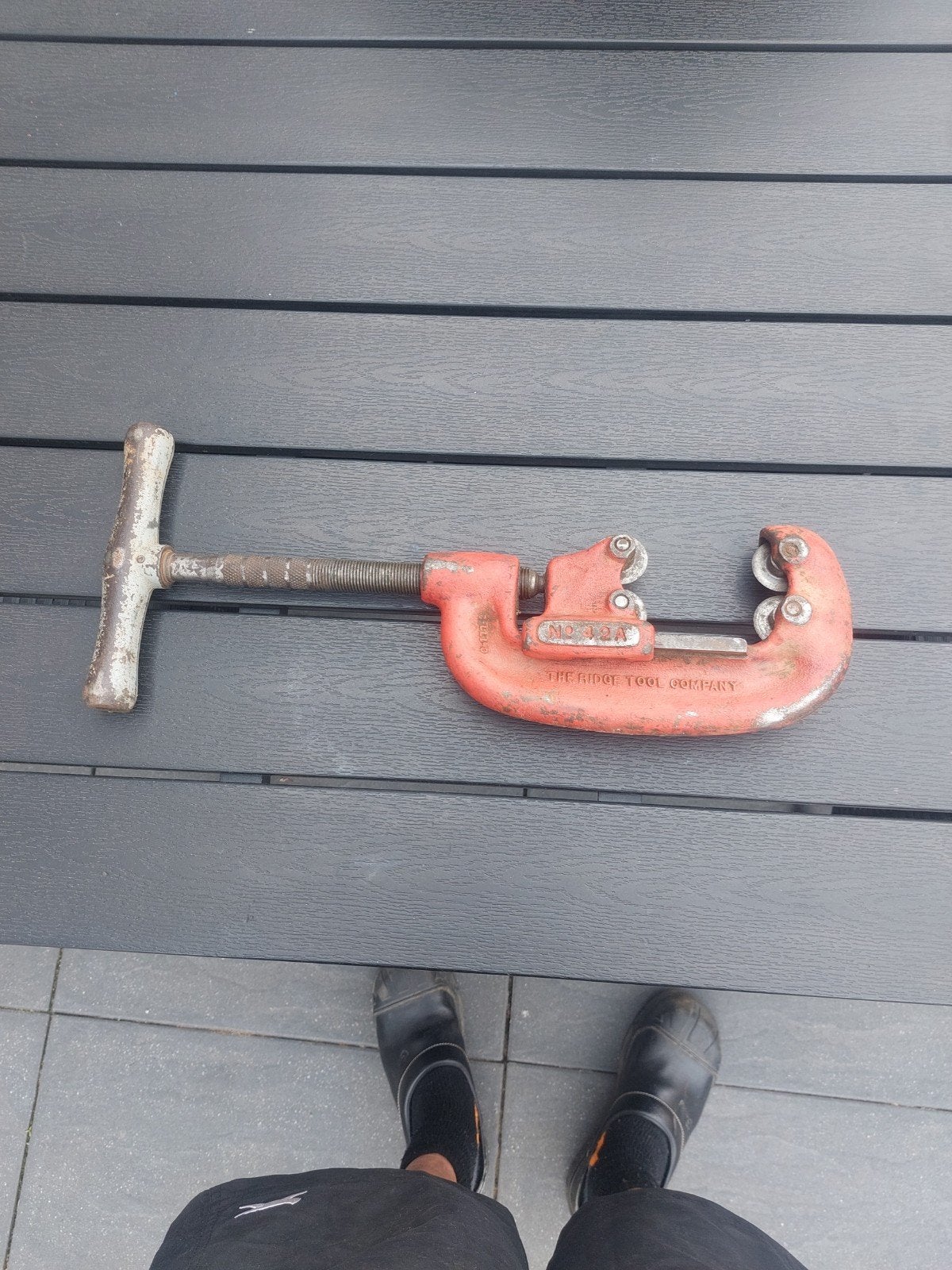 Ridgid pijpensnijder 4WIELER, Ophalen, Gebruikt, Snijgereedschap, Ridgid