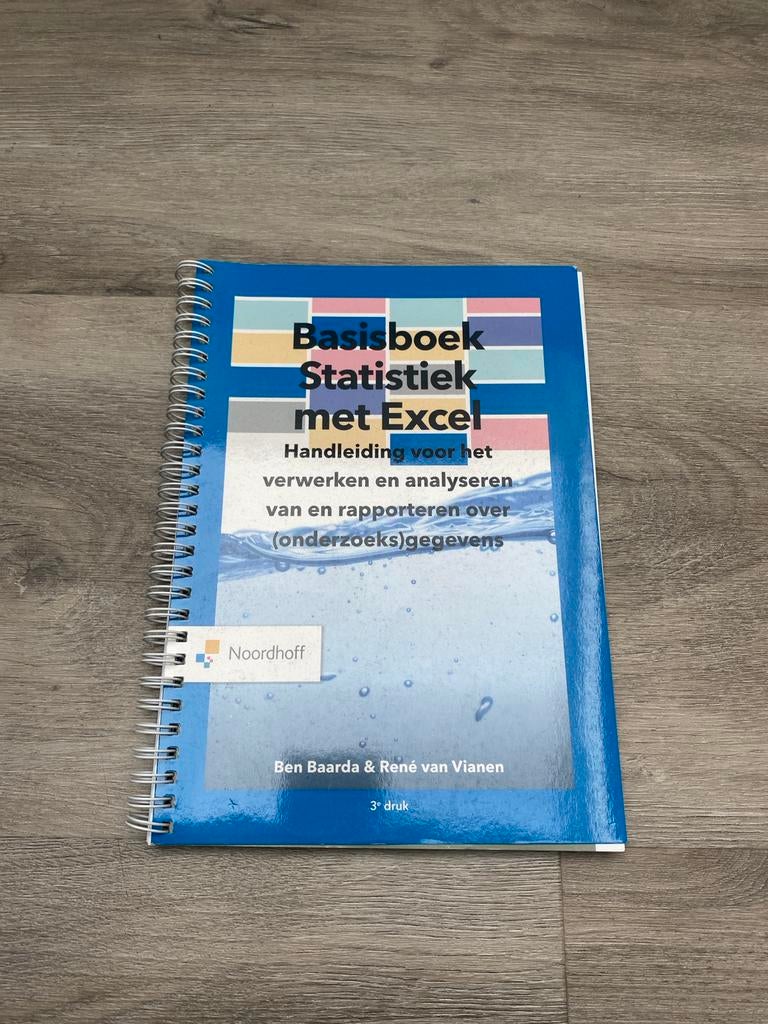 Basisboek Statistiek met Excel - 3e druk, Ophalen of Verzenden, Beta, Zo goed als nieuw, HBO