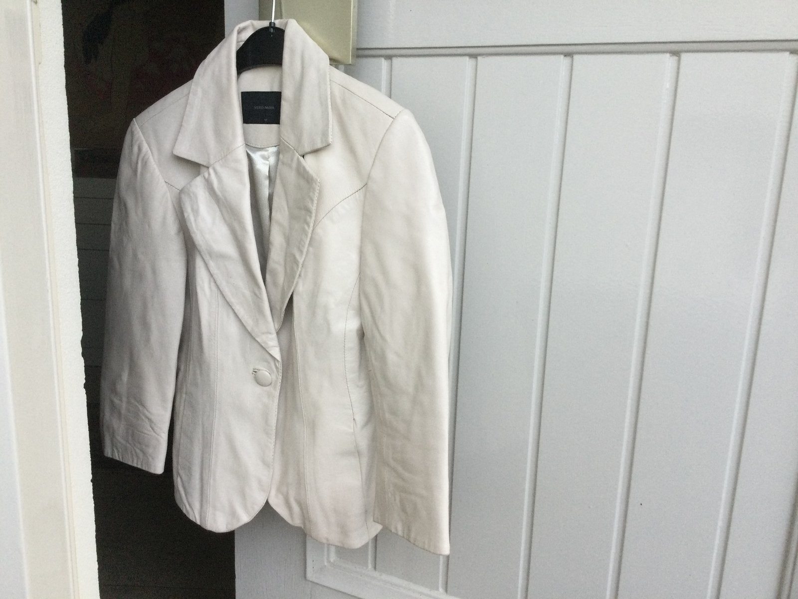 Leren jasje van VERO MODA, mt M valt als S, Ophalen of Verzenden, Zo goed als nieuw, Maat 38/40 (M), Bruin