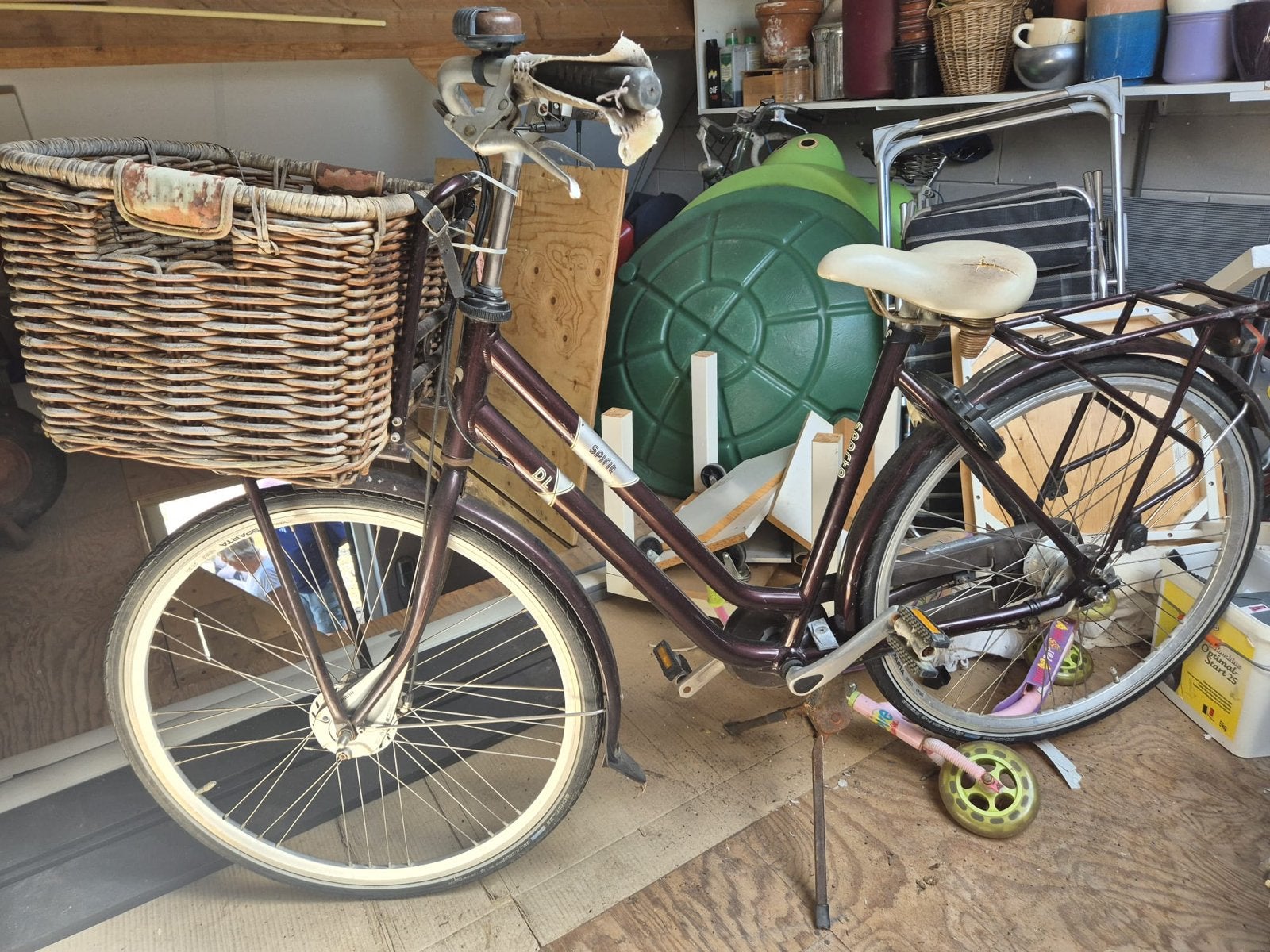 Sparta fiets met mand - Gebruikt, Ophalen, Sparta, Velgrem, Versnellingen