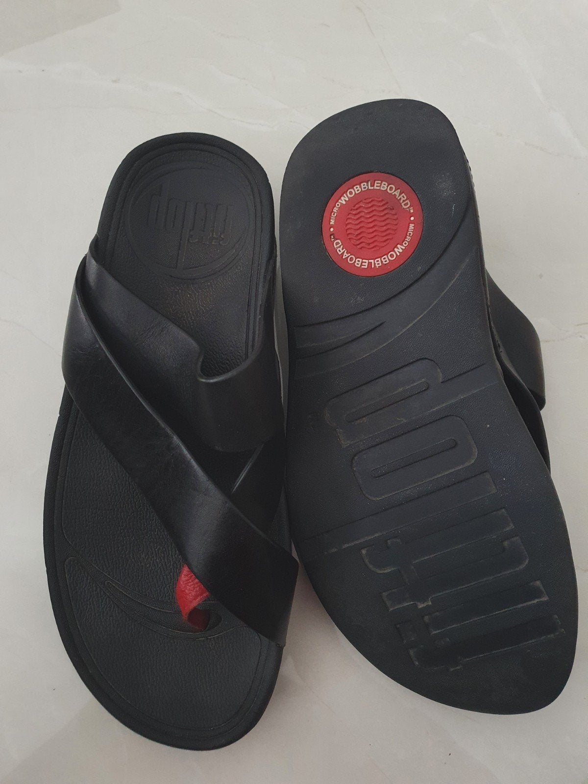 FitFlop Slippers Maat 42 - Zo goed als nieuw, Slippers, Zwart, FitFlop, Ophalen of Verzenden
