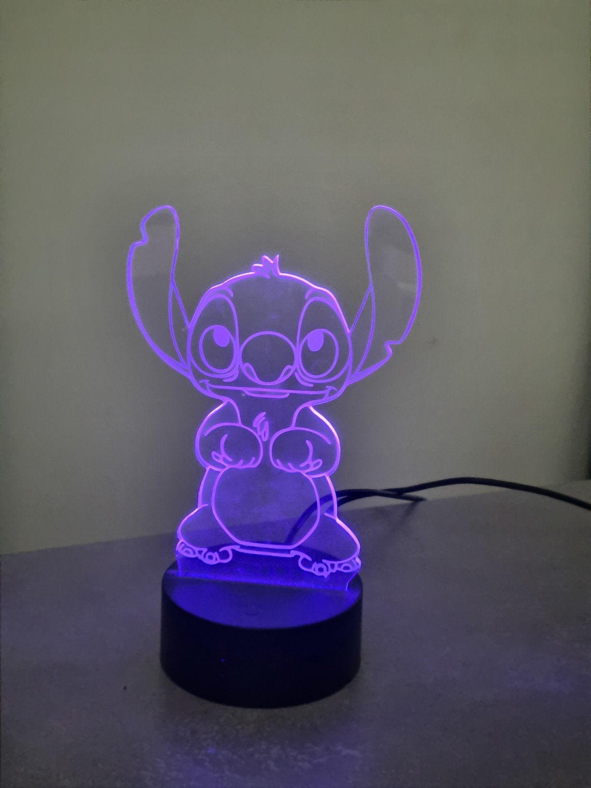 Stitch LED Lamp met Afstandsbediening - Kleurrijk Licht, Overige merken, Kunststof, Meerkleurig, Nieuw