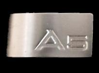 Audi A5 pin- mat zilverkleur, Verzenden, Nieuw, Transport, Speldje of Pin