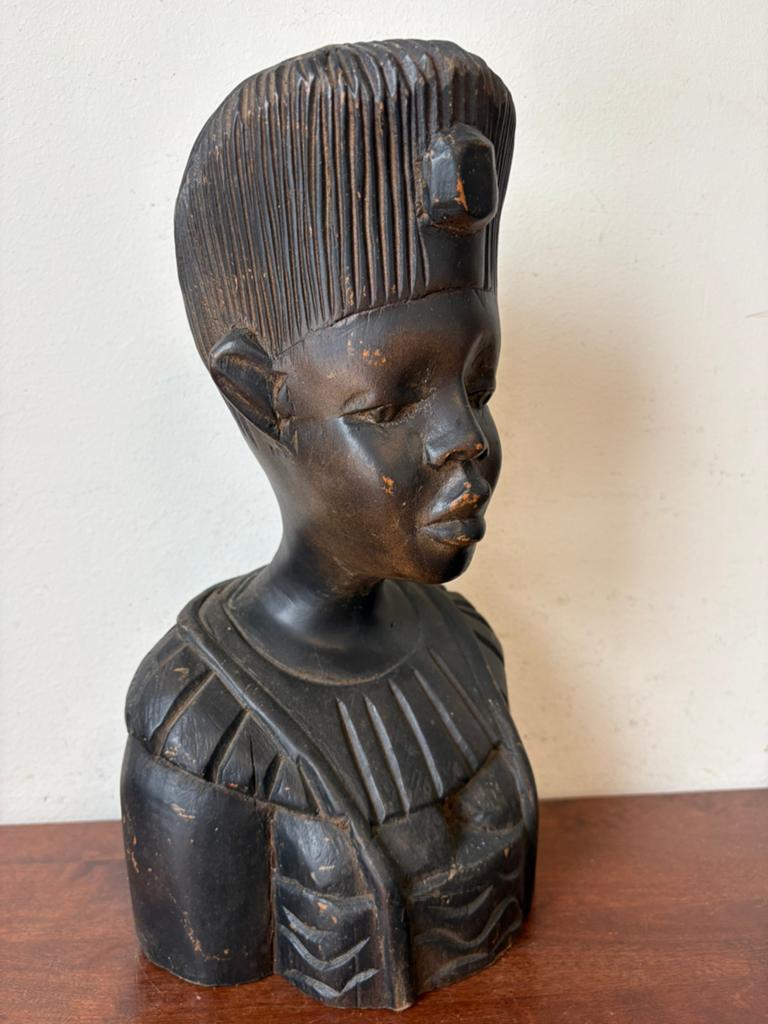 Beeld hout Afrika congo Belgisch, Antiek en Kunst, Kunst | Beelden en Houtsnijwerken, Houtsnijwerk, Ophalen of Verzenden, Handgemaakt
