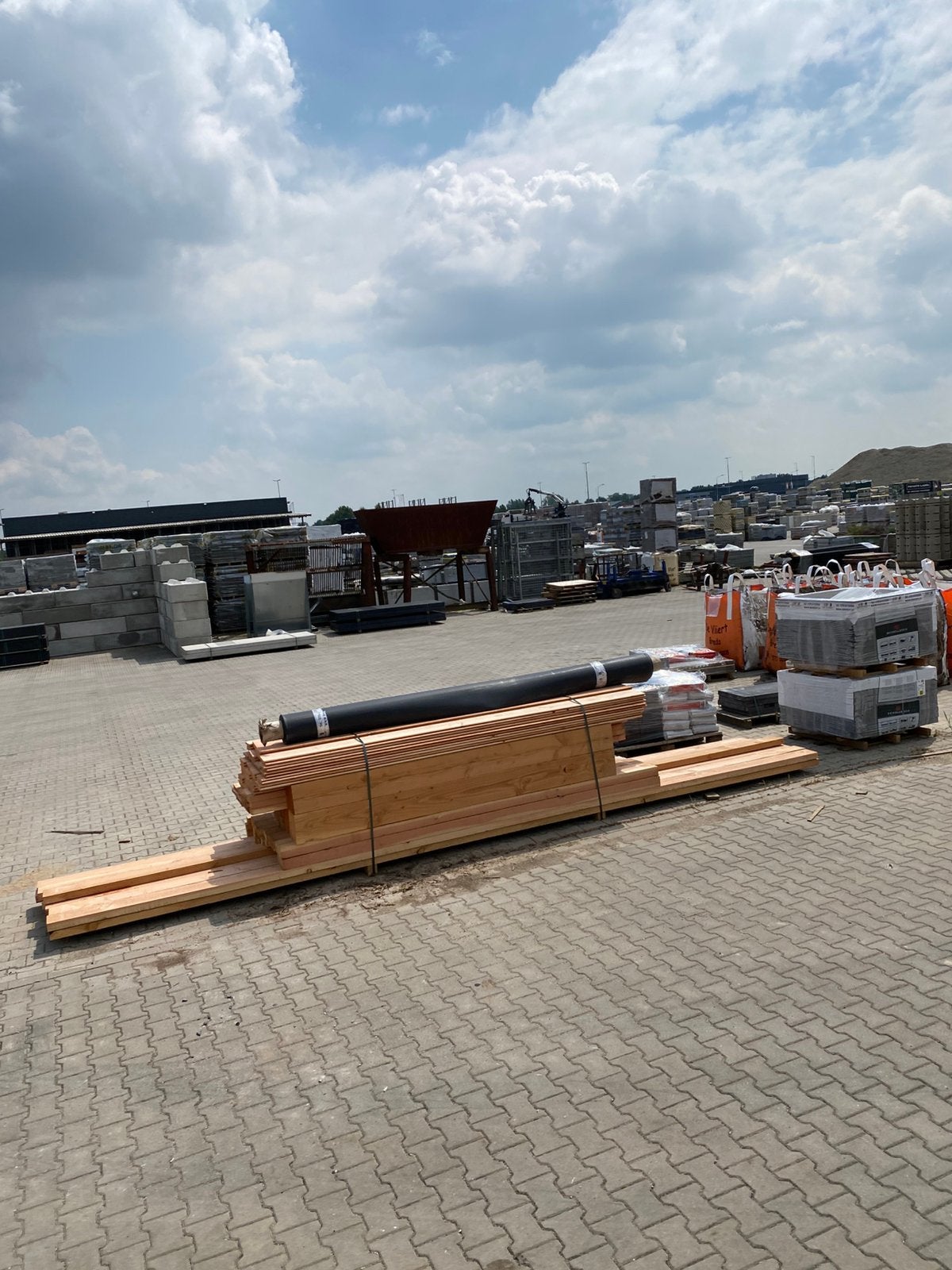 Overkapping 6x6, Tuin en Terras, Ophalen, Zo goed als nieuw