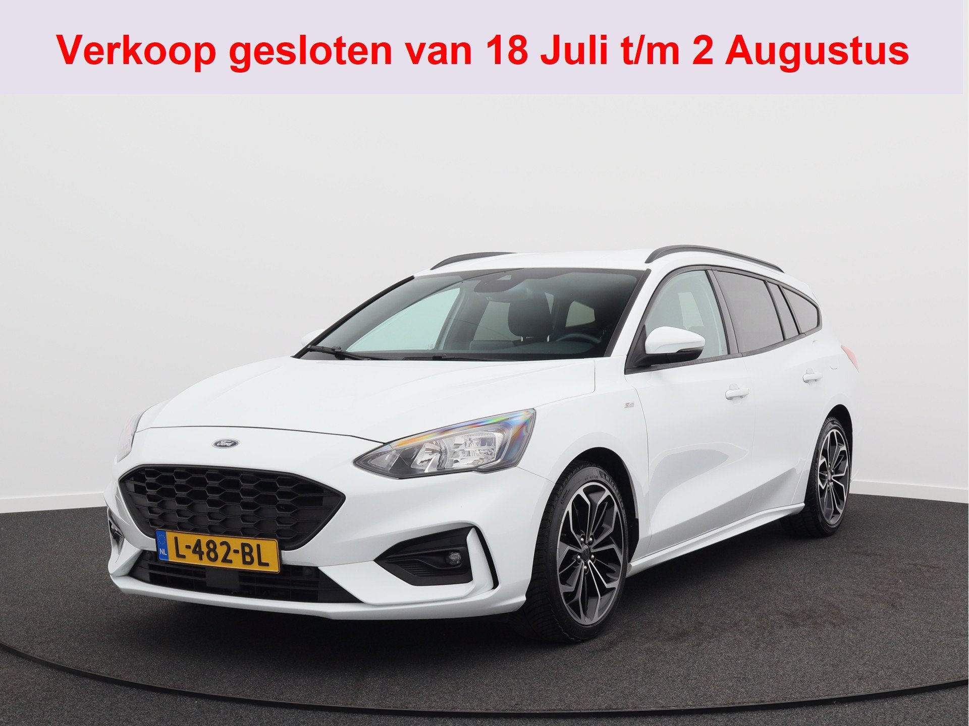 Ford FOCUS Wagon 1.0 EcoBoost Hybrid ST Line X Business/ com, Auto's, Ford, Stof, Gebruikt, Wit, Origineel Nederlands