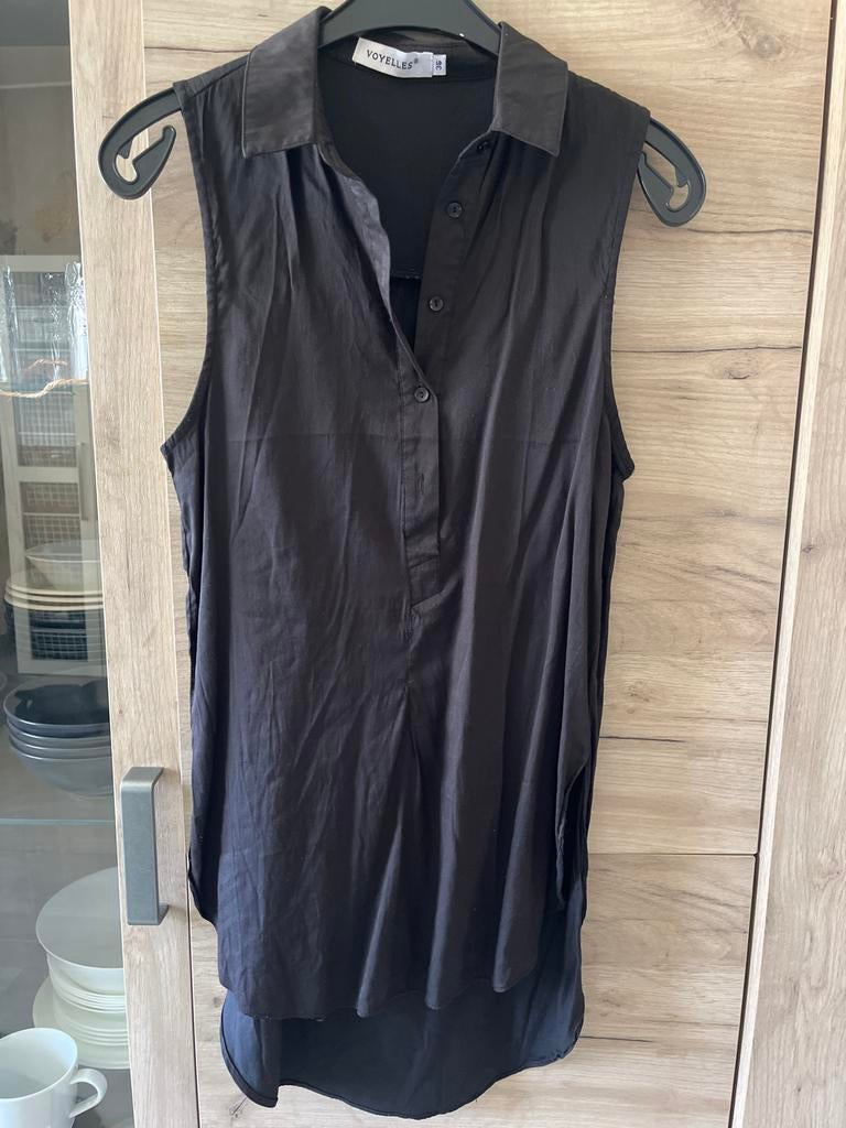 Zwarte mouwloze blouse van VOYELLES, maat 36 (S), Ophalen of Verzenden, Zo goed als nieuw, Maat 36 (S), Zwart