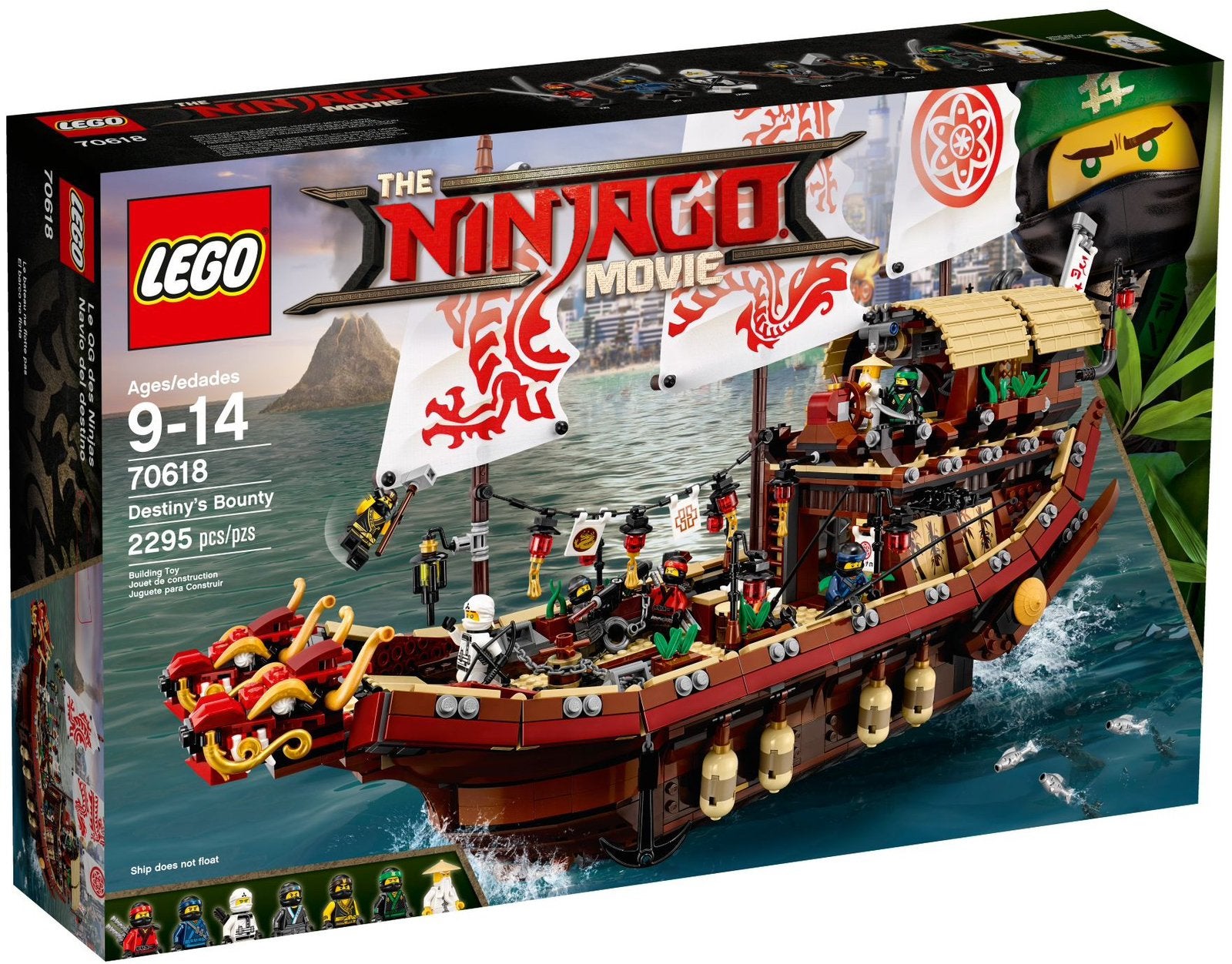 Lego 70618 Ninjago Movie Destiny's Bounty Nieuw Sealed, Kinderen en Baby's, Speelgoed | Duplo en Lego, Lego, Nieuw, Ophalen of Verzenden