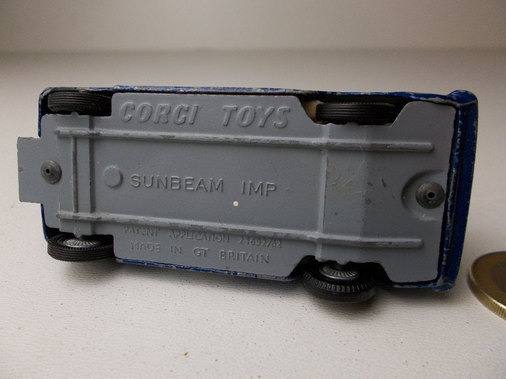 1968 Corgi Toys 340 SUNBEAM IMP "MONTE CARLO". + Klapraam!, Hobby en Vrije tijd, Modelauto's | 1:43, Ophalen of Verzenden, Gebruikt
