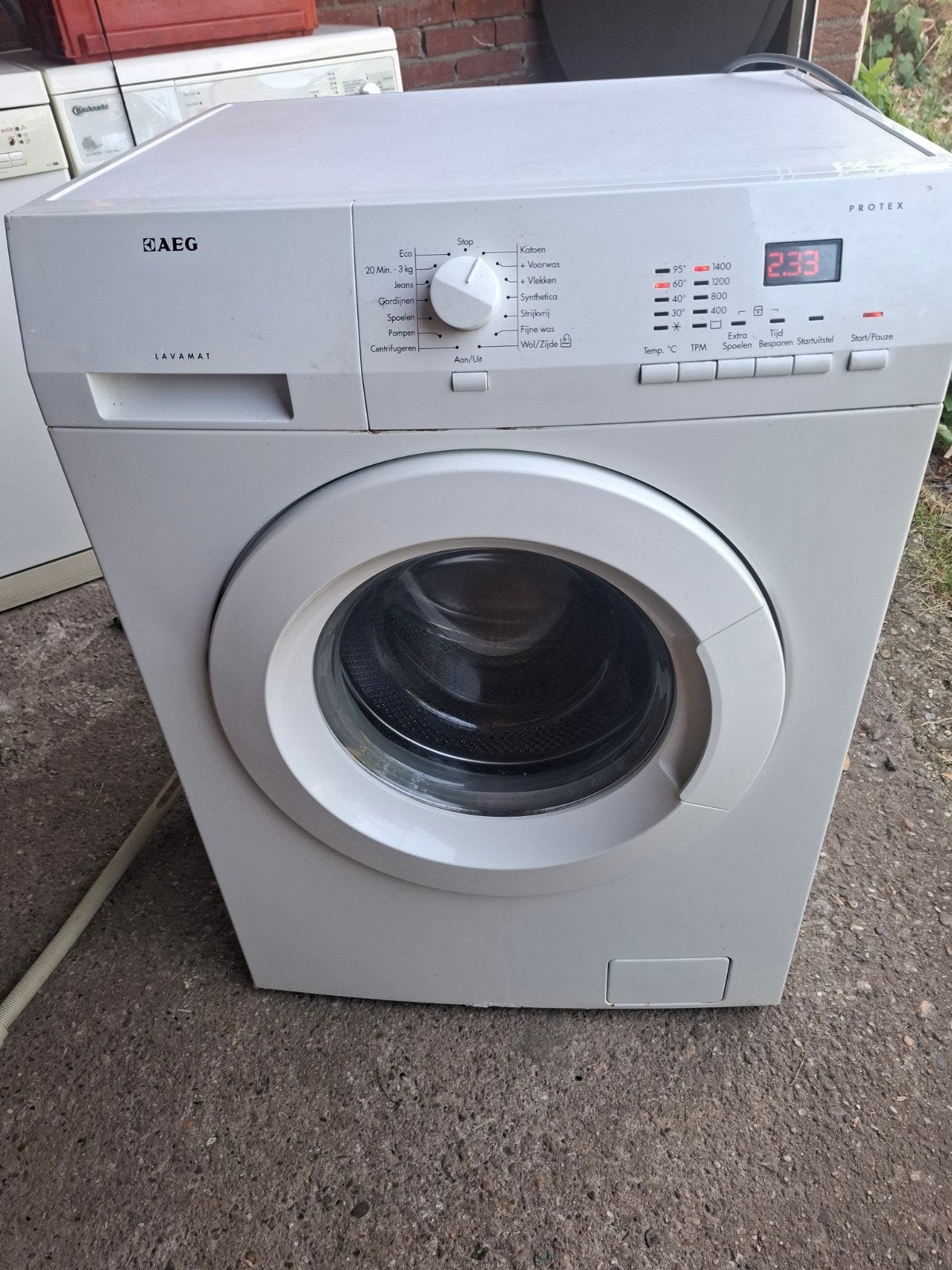 Wasmachine incl vervoer, Ophalen, Gebruikt, Voorlader, 85 tot 90 cm