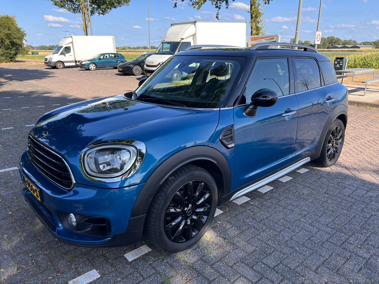 Mini Countryman Cooper Pepper Automaat, TREKHAAK, blauw, 136 pk, Countryman, 715 kg, Blauw