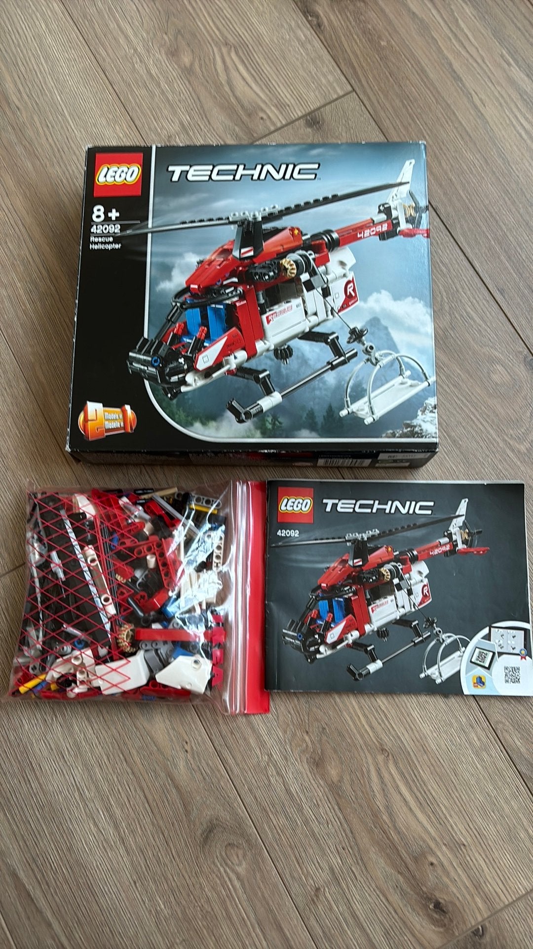 Lego technic Rescue Helicopter 42092, Verzamelen, Transformers, G1, Verzenden, Zo goed als nieuw