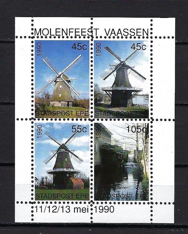 STADSPOST Epe MOLENFEEST VAASSEN, Ophalen of Verzenden, Na 1940, Postfris