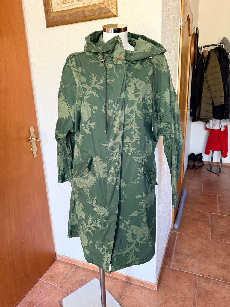 Dames camouflage parka jas maat M, Ophalen of Verzenden, Gedragen, Maat 38/40 (M), Groen