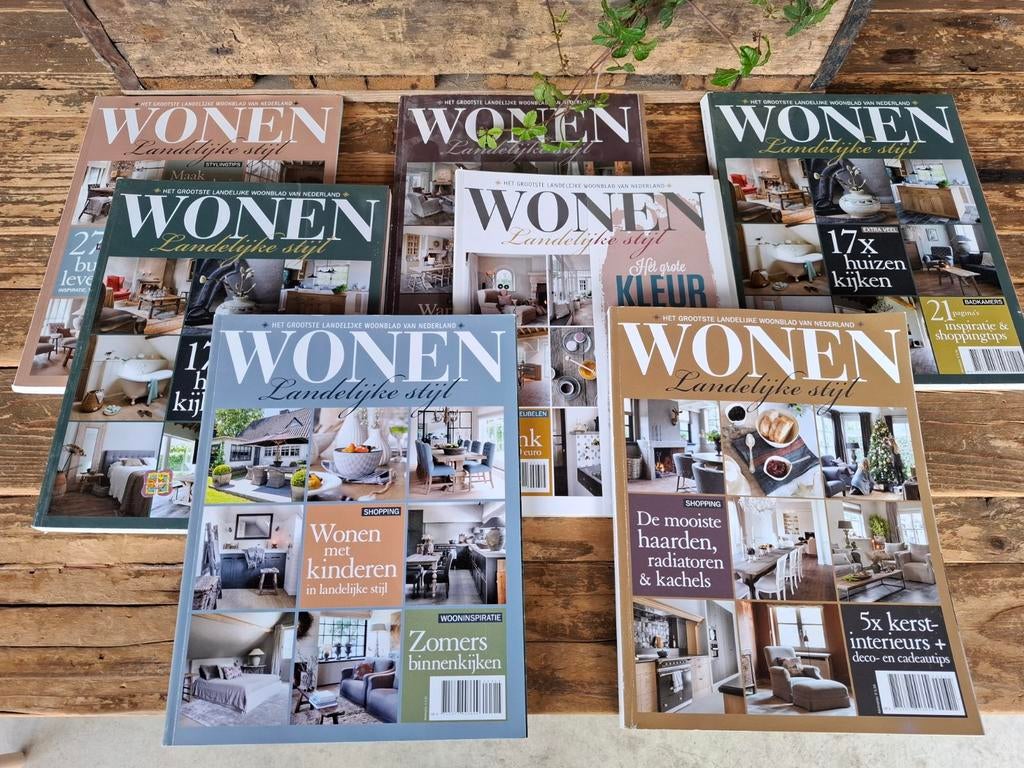 Tijdschriften Wonen landelijk stijl - 2015, Boeken, Ophalen, Zo goed als nieuw, Interieur en Design
