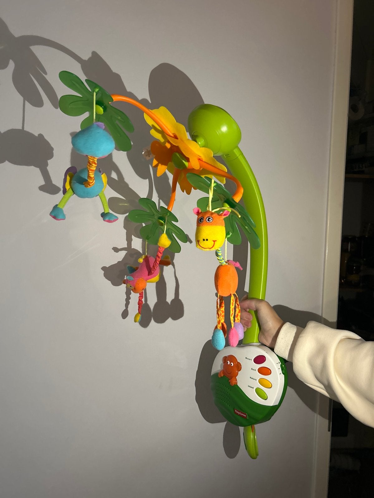 Tiny Love Mobiel met Muziek en Licht - Safari Thema, Ophalen, Zo goed als nieuw, Mobiel, Met licht