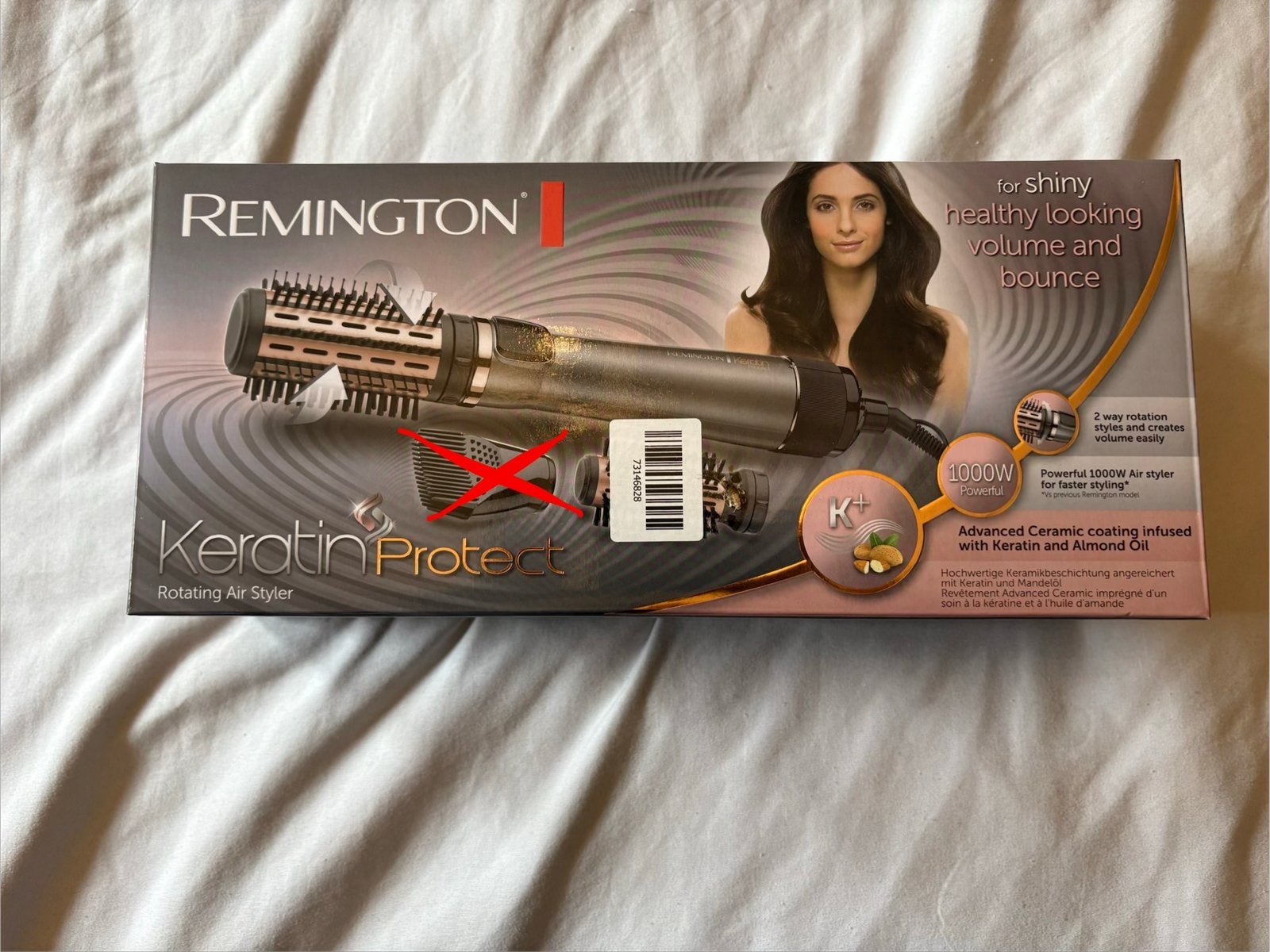 Remington haarborstel / föhnborstel, Ophalen of Verzenden, Nieuw, Föhn of Haardroger