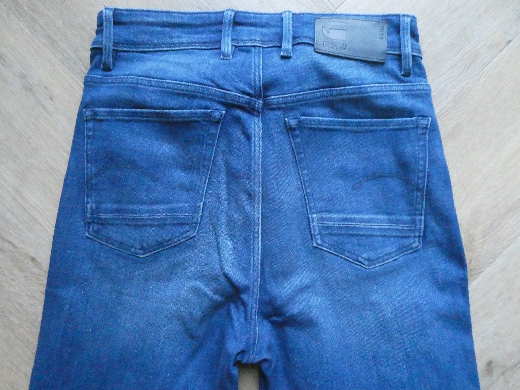 Mooie Gstar kafey Ultra High Skinny spijkerbroek maat 29-32, Blauw, Ophalen of Verzenden, Zo goed als nieuw, W28 - W29 (confectie 36)