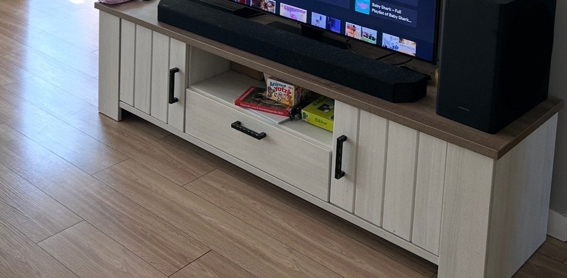 Tv meubel Haco Cardiff - Landelijke stijl, Ophalen, Zo goed als nieuw, 25 tot 50 cm, Overige houtsoorten