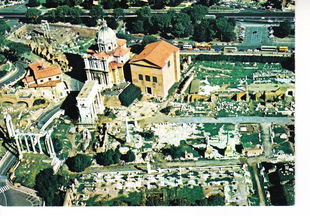 ROMA,- Forum Romanum in Rome, Vaticaan zegels. 29-07, Verzamelen, Ansichtkaarten | Buitenland, Ophalen of Verzenden, 1980 tot heden