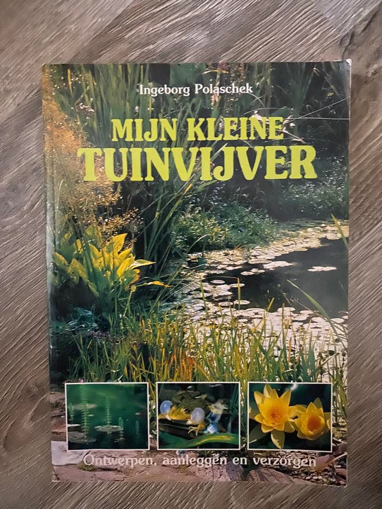 3 boeken over vijver c.q. mini vijver, zie foto’s, Ophalen, Zo goed als nieuw, Interieur en Design
