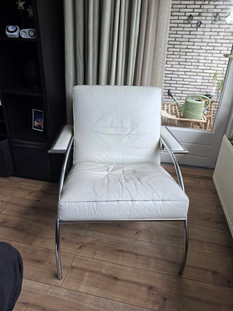 Vintage design fauteuil / Wassily chair stijl / Bauhaus, Ophalen, Gebruikt, Eenpersoons, Minder dan 150 cm
