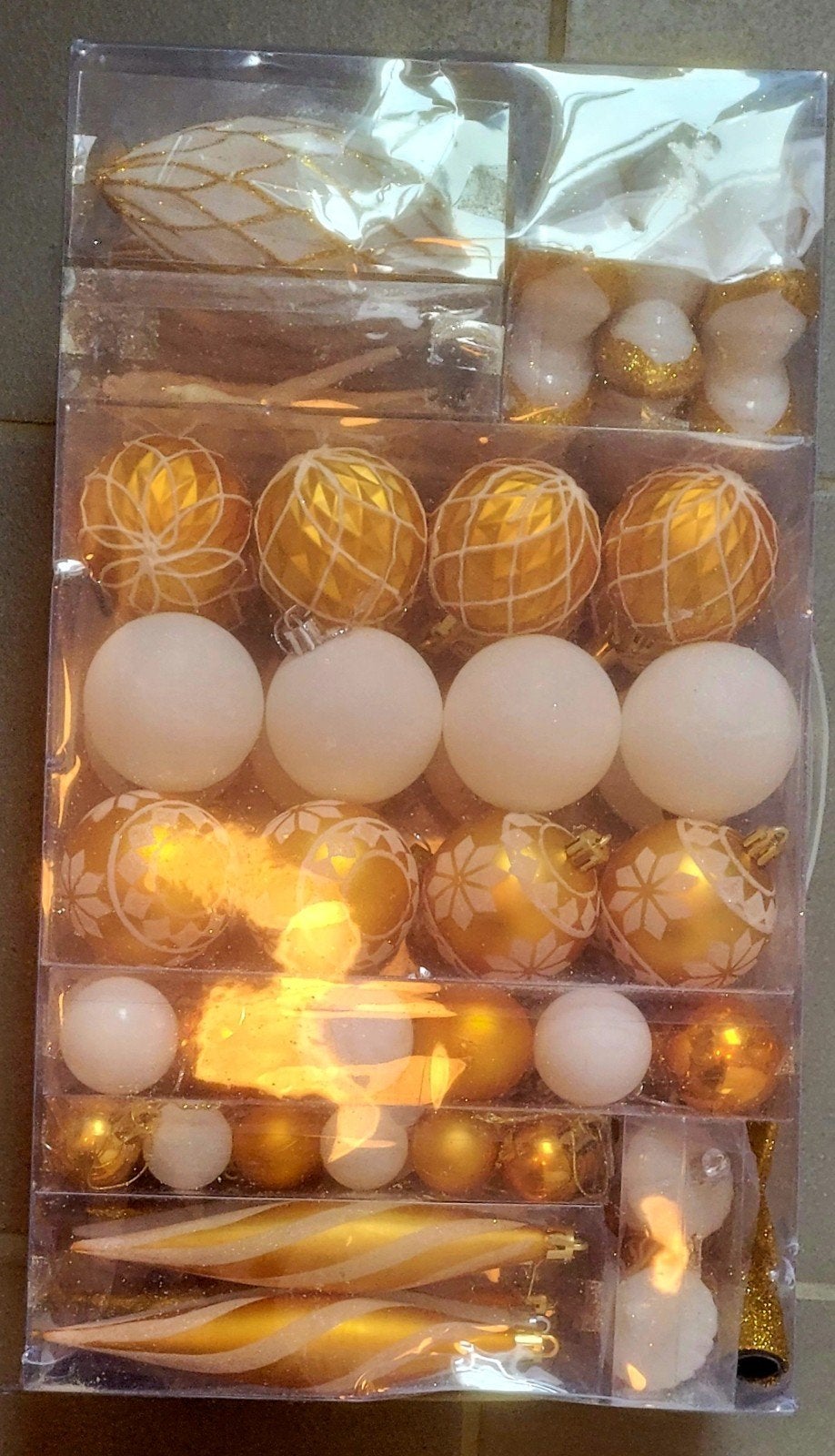 grote set van gouden kerst ballen, nieuw, Ophalen of Verzenden, Nieuw