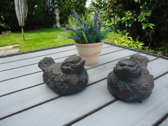 eenden, Ophalen, Nieuw, Beton, Dierenbeeld