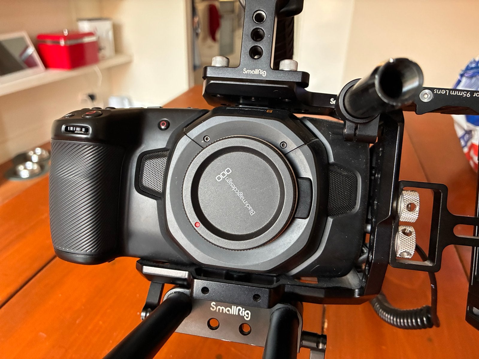 BMPCC4K Cinema Camera Set met Meike Cine Lenses & Rig, Ophalen, Accu, Handmatige focus, Zo goed als nieuw