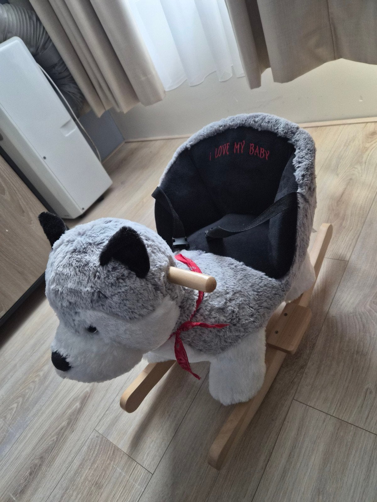 Schommelstoel Hobbeldier Hond met Gordel en Geluid, Ophalen, Zo goed als nieuw, Overige typen