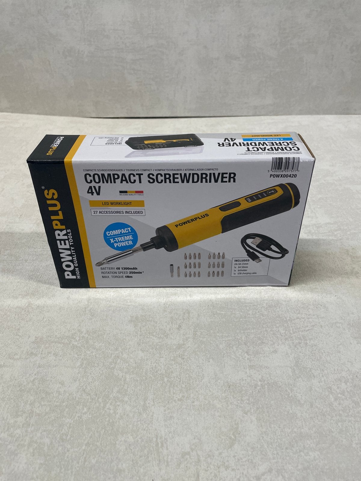 Powerplus Compacte Schroevendraaier 4V met LED-werklamp, Schroevendraaier, Overige merken, Noorderringweg 6, 9363 TC Marum, Ophalen of Verzenden