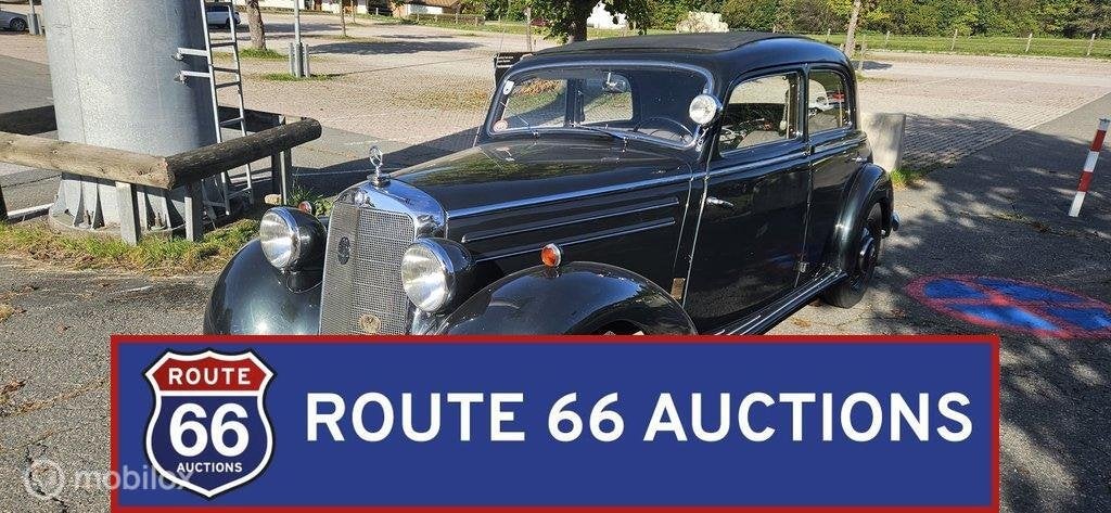 Mercedes-Benz 170 DS | 1952 | Route 66 Auctions, Auto's, Overige carrosserieën, Zwart, Mercedes-Benz, Bedrijf
